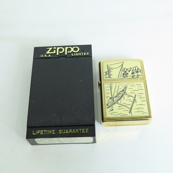 ZIPPO/ジッポー ウルトラライト アウトリガー カヌー スクリムショウ 1979年製 /LPLの画像7