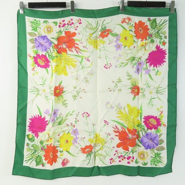 GUCCI/ Gucci floral / floral print scarf /LPL