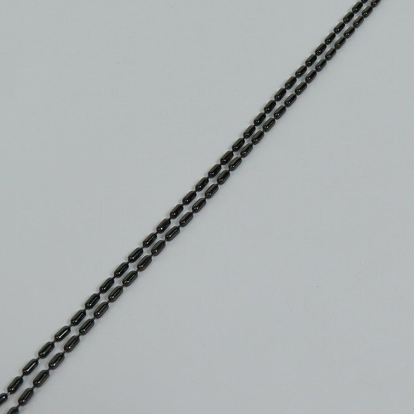 DIESEL/ diesel Logo plate dog tag black pendant / necklace /LPL