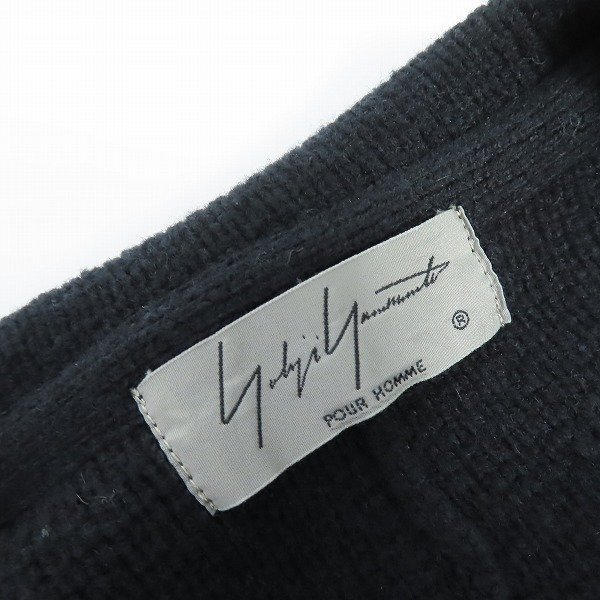 ☆yohji yamamoto POUR HOMME/ヨウジヤマモトプールオム MILANO RIB KNIT JACKET/ミラノリブニットジャケット HR-K98-983/3 /060の画像3