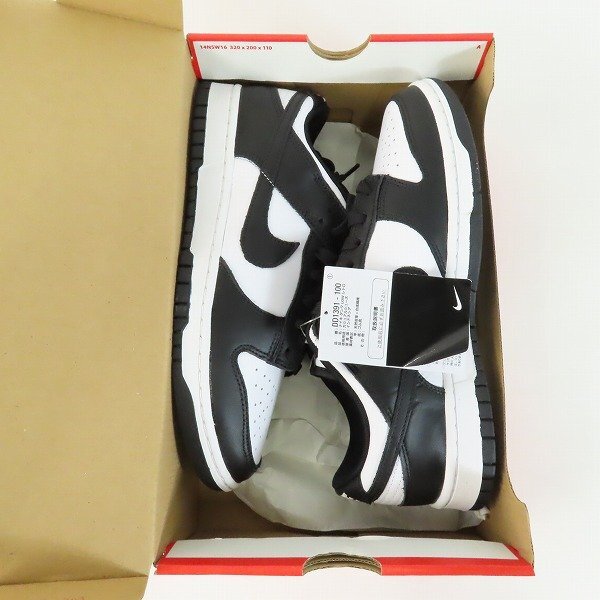 【未使用】NIKE/ナイキ DUNK LOW RETRO PANDA/ダンクロー レトロ パンダ DD1391-100/27 /080の画像7