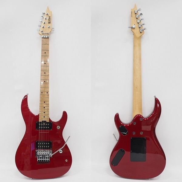 ★【難有り】Killer Guitars/キラー KG-Fascist Delicious Red エレキギター ギグケース付 同梱×/170の画像3