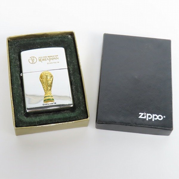 ZIPPO/ジッポー 2002 FIFA WORLD CUP KOREA JAPAN/日韓ワールドカップ メタル貼り 2000年製 /LPLの画像8