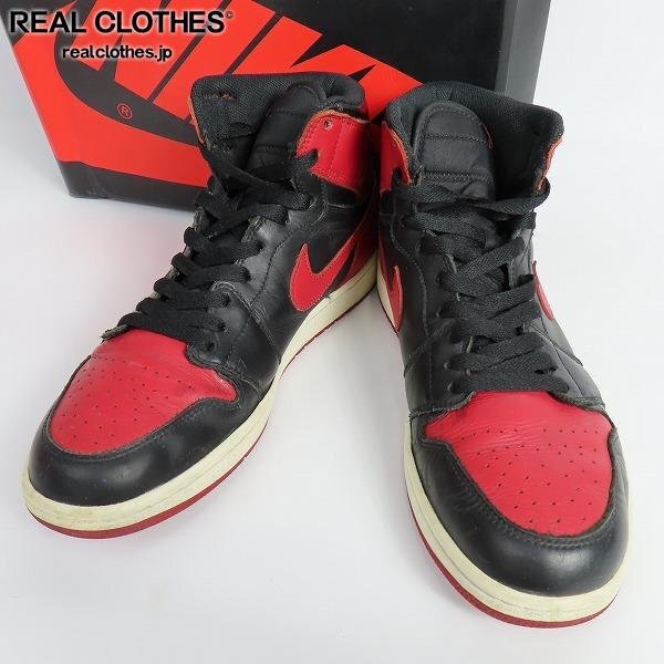 【観賞用】NIKE/ナイキ 2013年 AIR JORDAN 1 RETRO HIGH OG/エアジョーダン1 ブレッド 555088-023/28 /080_詳細な状態は商品説明内をご確認ください。