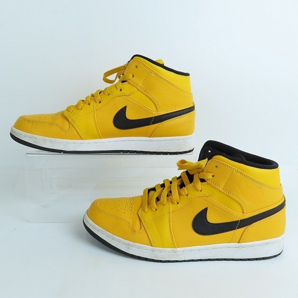 NIKE/ナイキ AIR JORDAN 1 MID University Gold エアジョーダン1 554724-700/28.5 /080_画像4