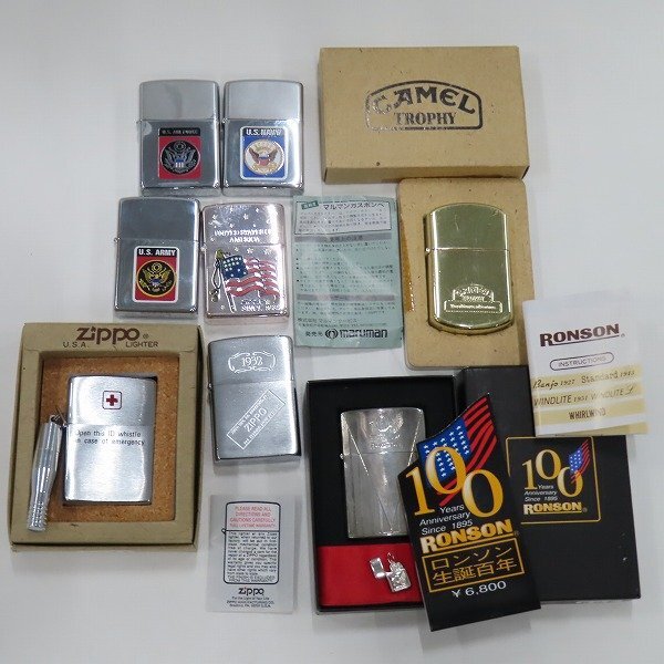 【おまとめ】ZIPPO/ジッポー RONSON/ロンソン 等 U.S ARMY他 ライター /LPLの画像8