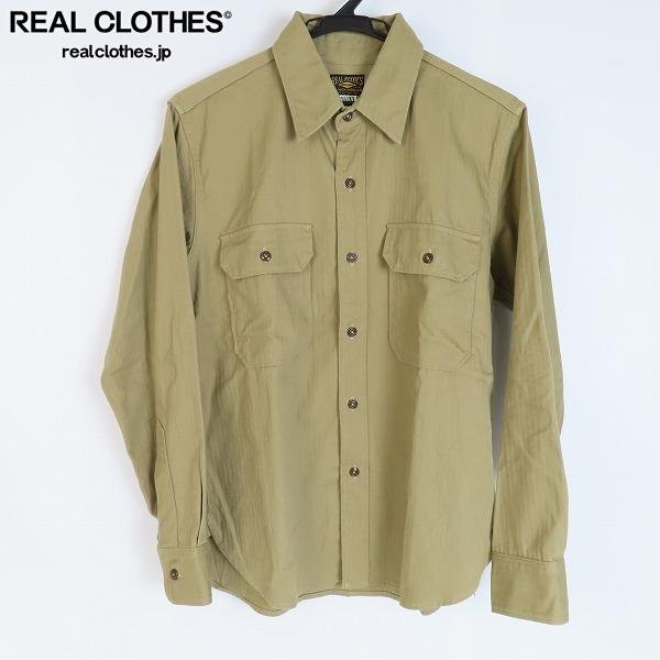 ☆The REAL McCOY'S/リアルマッコイズ UNION ワークシャツ ユニオン 15 1/2-33 /060_詳細な状態は商品説明内をご確認ください。