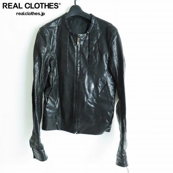 ☆Rick Owens/リックオウエンス カーフレザー シングルライダースジャケット RU3774/46 /080_詳細な状態は商品説明内をご確認ください。