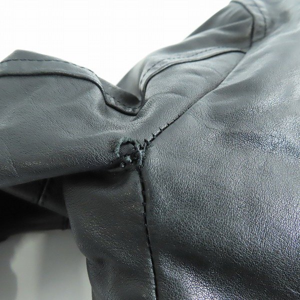 ☆Rick Owens/リックオウエンス カーフレザー シングルライダースジャケット RU3774/46 /080_画像9