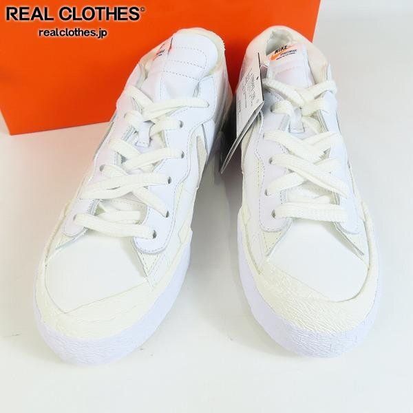 [ unused ] NIKE×Sacai/ Nike × Sakai BLAZER LOW White Patent sneakers DM6443-100/29 /080