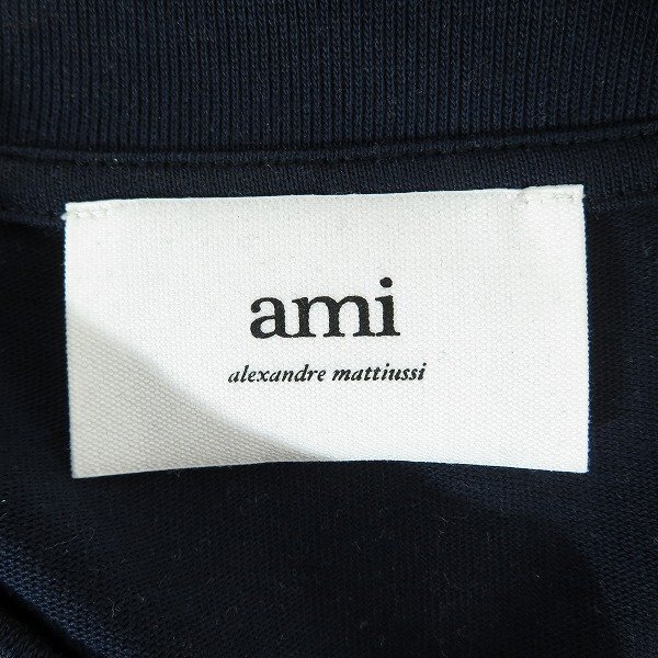 ☆ami alexandre mattiussi/アミ アレクサンドルマテュッシ ハート刺繍 半袖Tシャツ/カットソー XXS /LPL_画像3