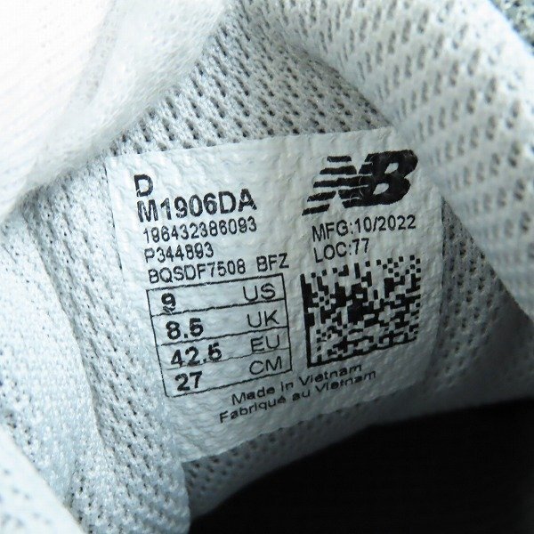 【未使用】NEW BALANCE/ニューバランス ローカットスニーカー M1960DA/27 /080