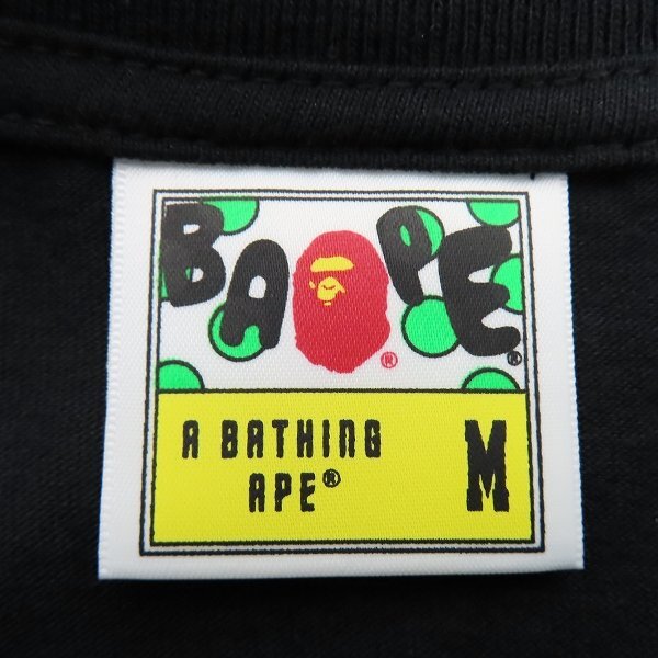 ☆A BATHING APE/アベイシングエイプ Line Ape T-Shirt 半袖Tシャツ 001TEJ301058M/M /LPL_画像3