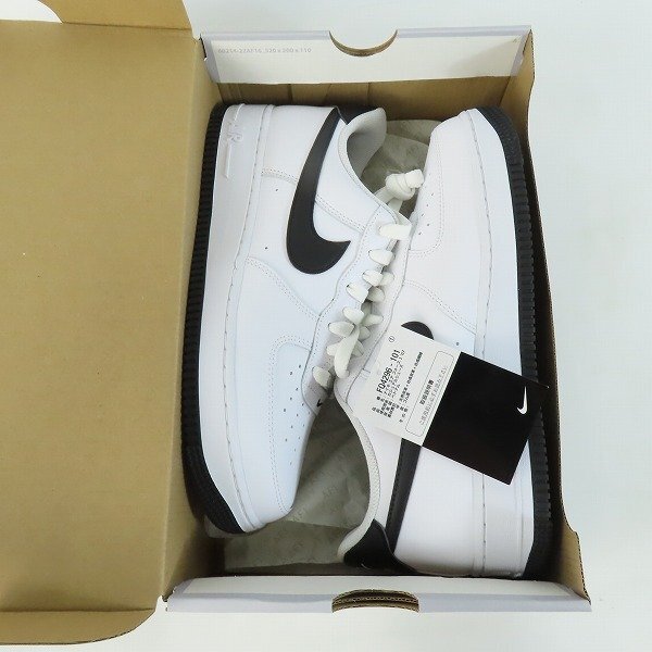 【未使用】Nike/ナイキ Air Force 1 Low '07 White Black FQ4296-101/26.5 /080_画像7