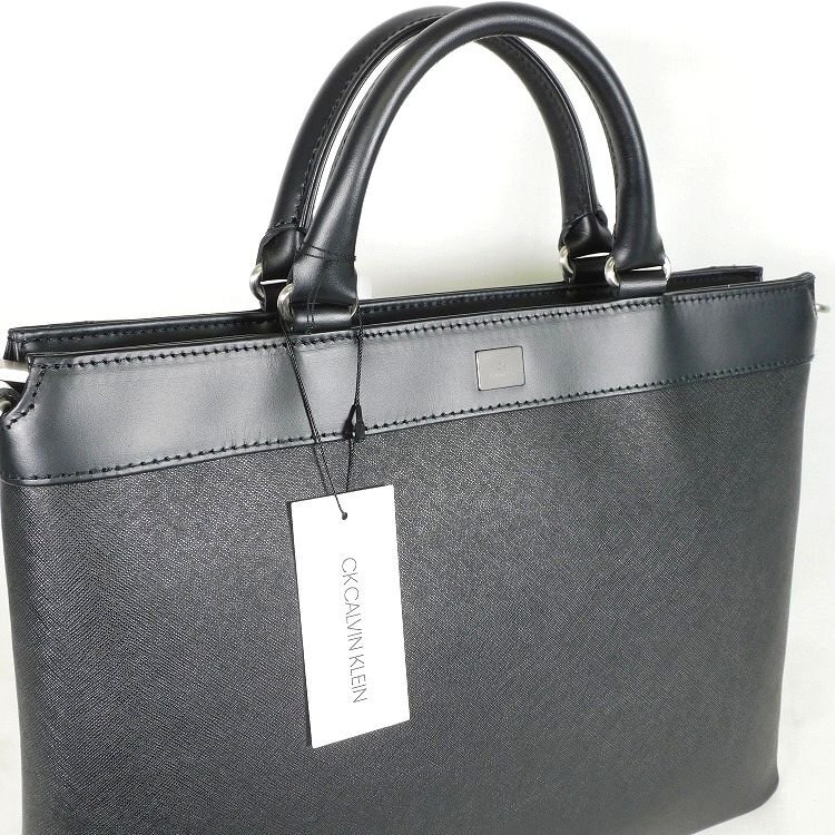 新品 定価31,900円 CK カルバンクライン 2WAY ビジネスバッグ 黒 A4 日本製 CK CALVIN KLEIN メンズ 【3148】