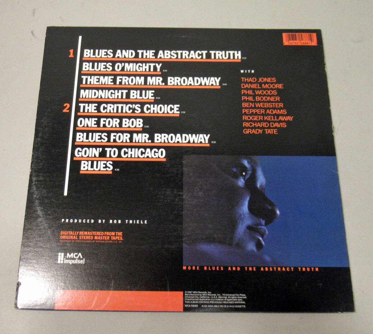LPレコード Oliver Nelson オリバー・ネルソン More Blues and the Abstract Truth 続・ブルースの真実の画像2