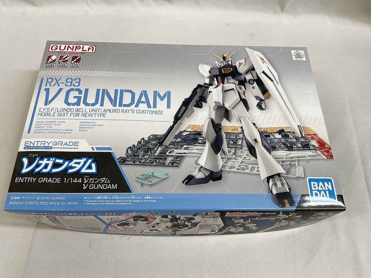 【1円～】【未開封】ENTRY GRADE 機動戦士ガンダム 逆襲のシャア νガンダム 1/144スケール 色分け済みプラモデル_画像1