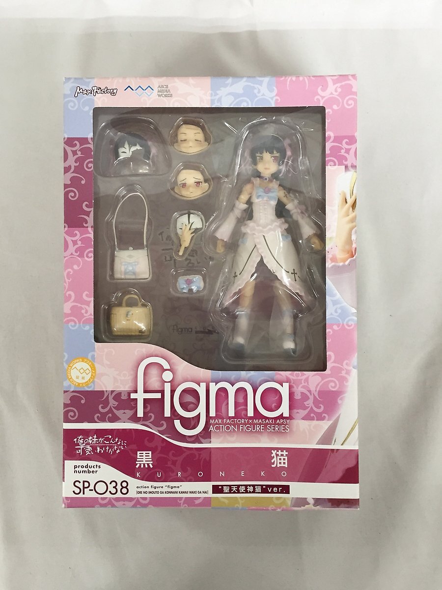 【1円～】【未開封】figma ．SP038 俺の妹がこんなに可愛いわけがない 黒猫”聖天使神猫”ver．_画像1