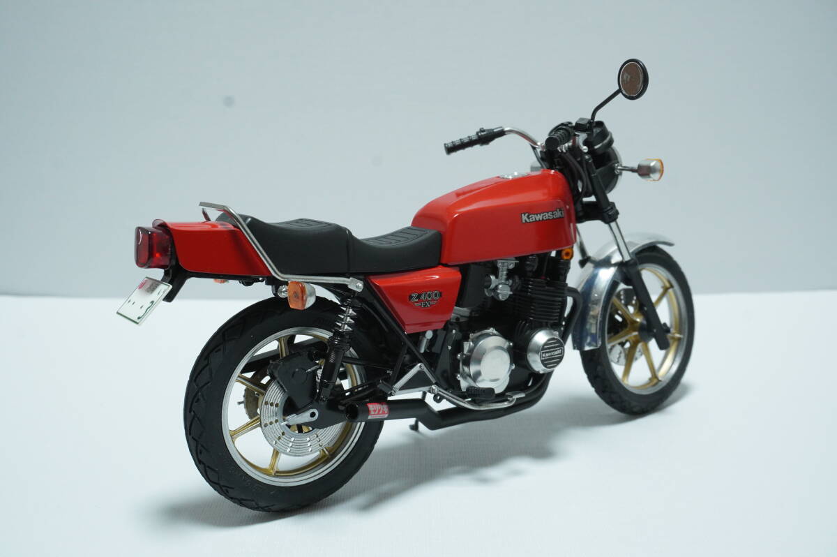 アオシマ 1/12 Kawasaki カワサキ Z400FX カスタム 完成品の画像4