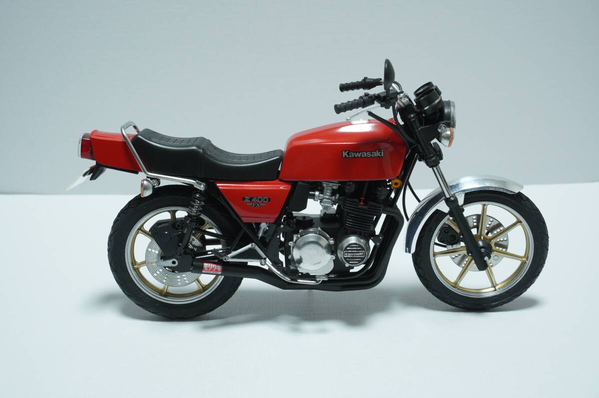 アオシマ 1/12 Kawasaki カワサキ Z400FX カスタム 完成品の画像5