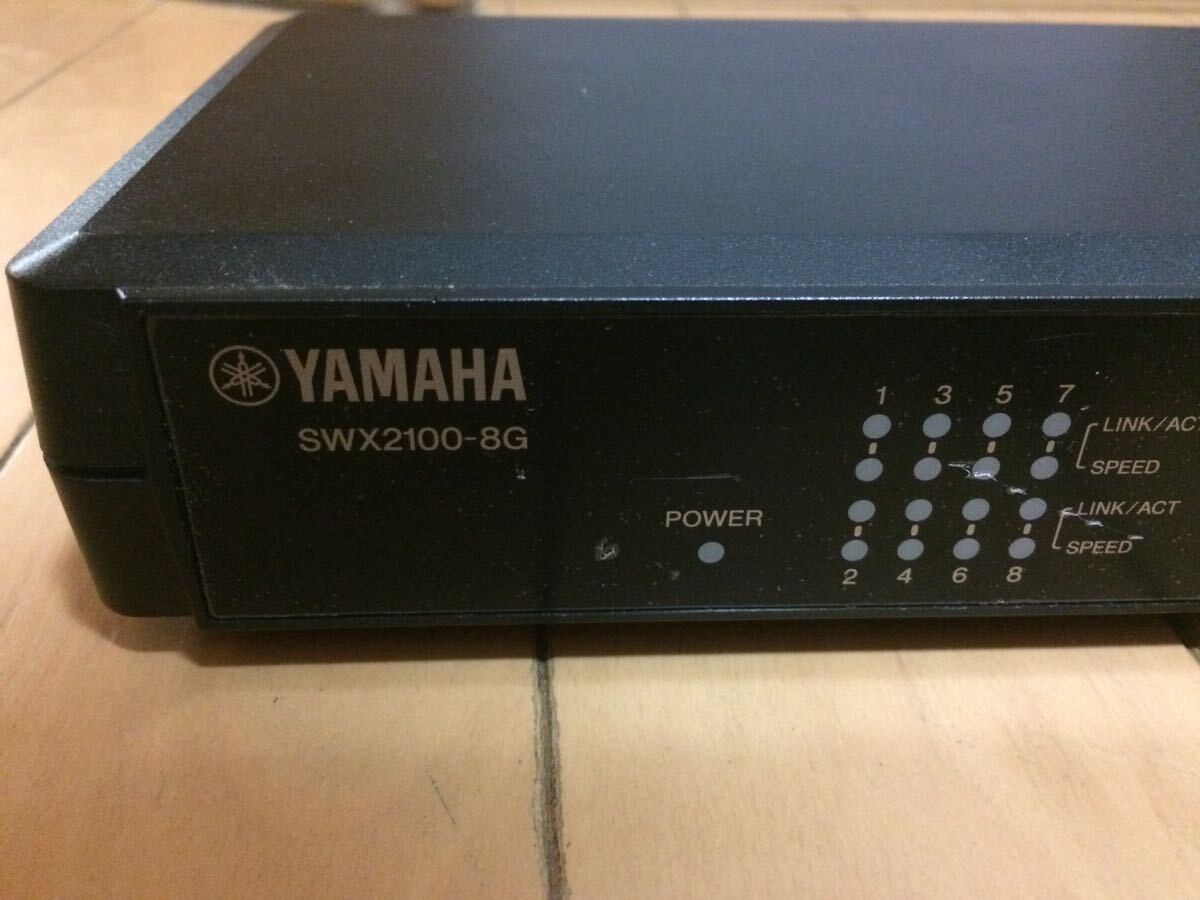 【動作・通電確認済】YAMAHA製 シンプルL2スイッチ SWX2100-8G 8ポートの画像2