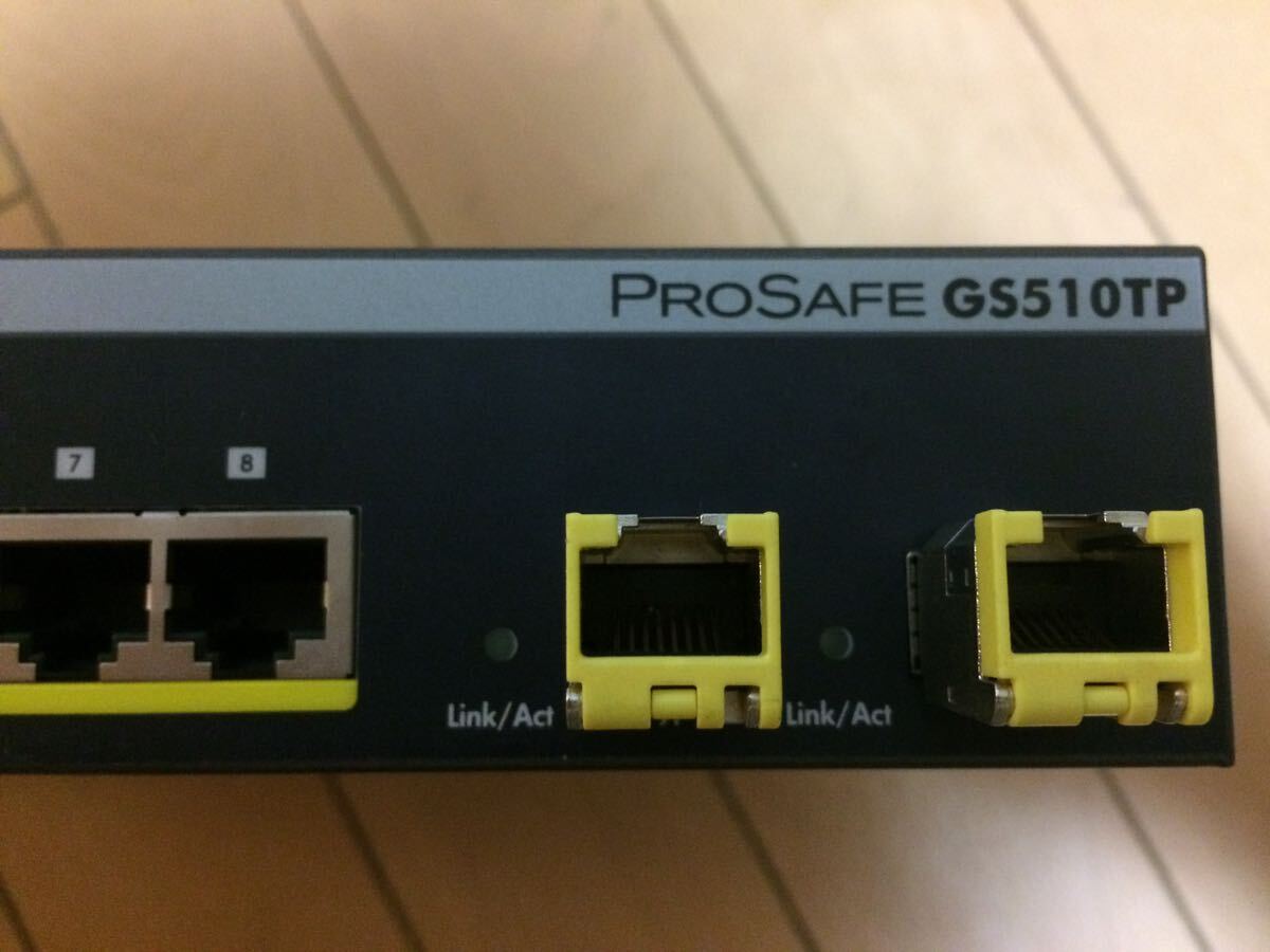 【動作・通電確認済】NETGEAR製 GS510TP PoE+30W給電 ギガビット8ポート SFP2スロット レイヤー2 スマートスイッチの画像7