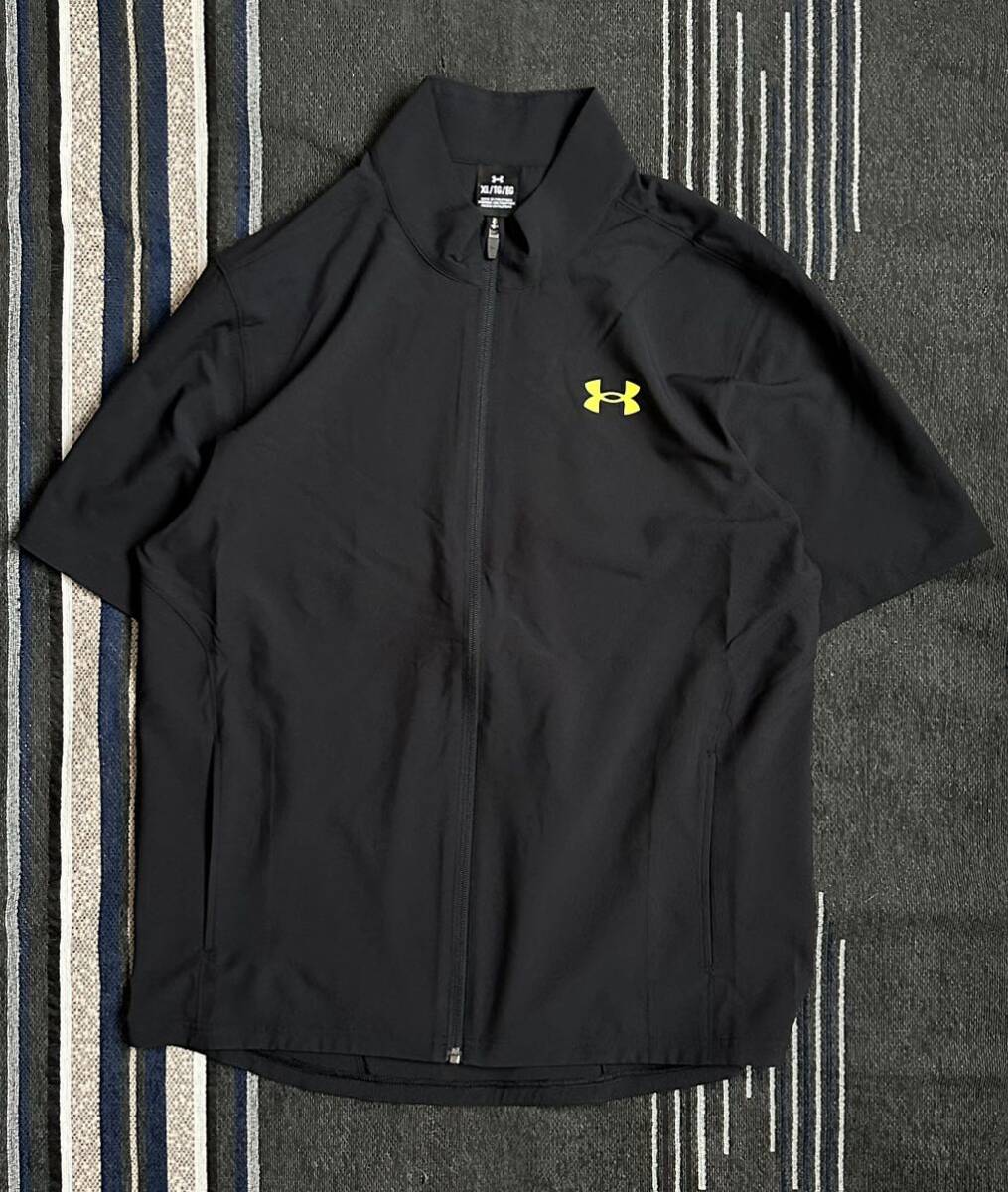 UNDER ARMOUR 新品未使用NEWMODEL UAフレッシュウーブン フルジップ ジャケット・UAフレッシュウーブン パンツトレーニングウェア４セットの画像5