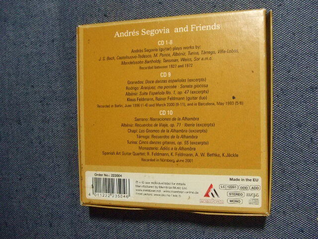 アンドレス・セゴビア/10CD・BOX★クラシック・ギター / ANDRES SEGOVIA 輸入盤_画像3