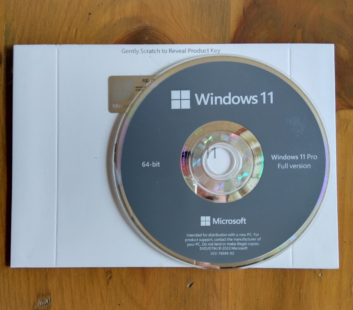 Microsoft Windows 11 Pro 64bit DSP версия DVD Pro канал ключ стандартный засвидетельствование гарантия 