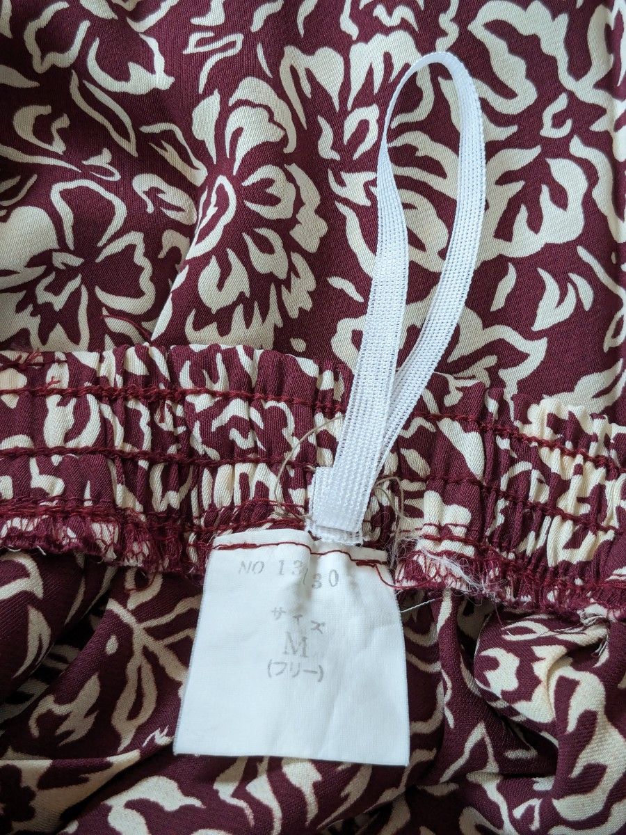 レディース プリーツ キュロットスカート 日本製 花柄