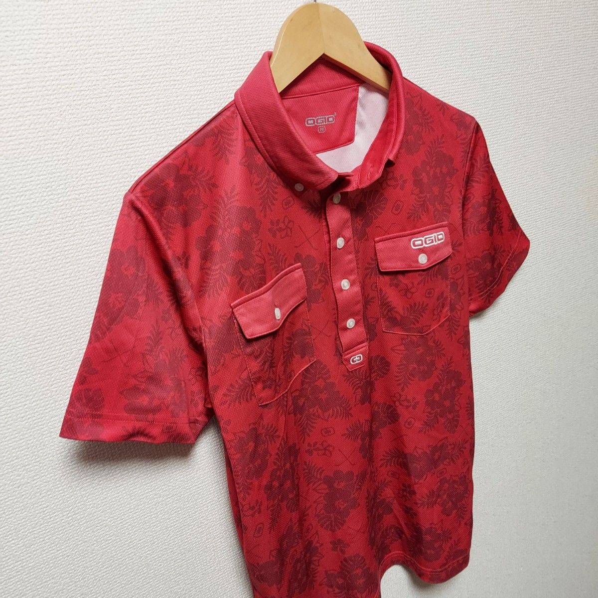 OGIO　オジオ　メンズ　Ｍサイズ　ゴルフウェア　半袖　シャツ　ポロシャツ　