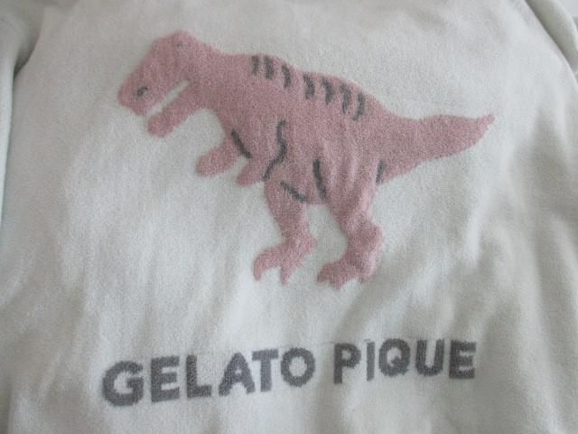 中古 ジェラートピケ gelato pique ワンピース トップス ルームウェア フード付き ラビット うさぎ ベア サテン ナイの画像5