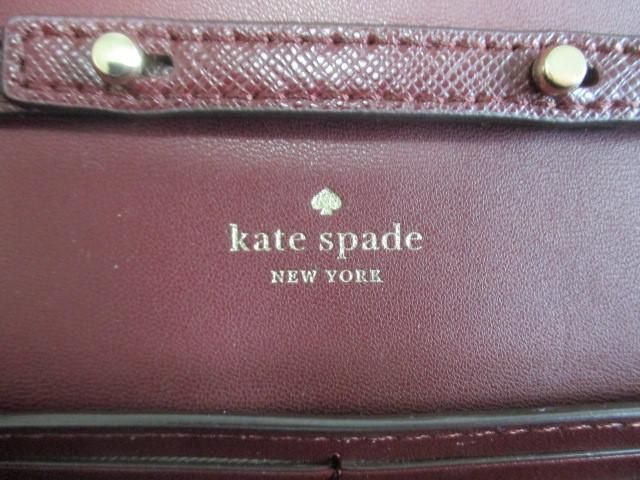 美品 ケイトスペード kate spade サフィアーノレザー ステイシー 2WAY クラッチ ウォレット チェーン ショルダーバッの画像7