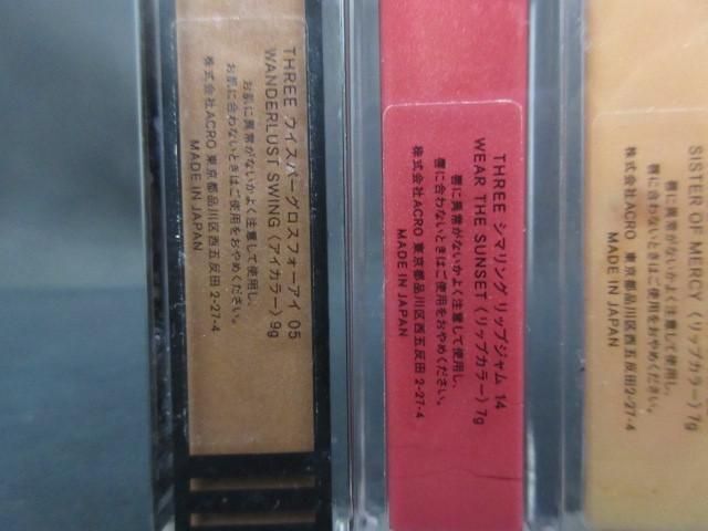  used cosme THREE united f Louis do color S02 etc. 9 point eyeshadow lip color 