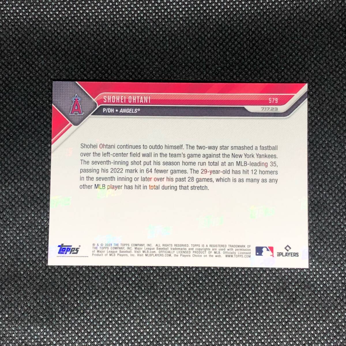 大谷翔平 TOPPS NOW 2023 Card 579_画像2