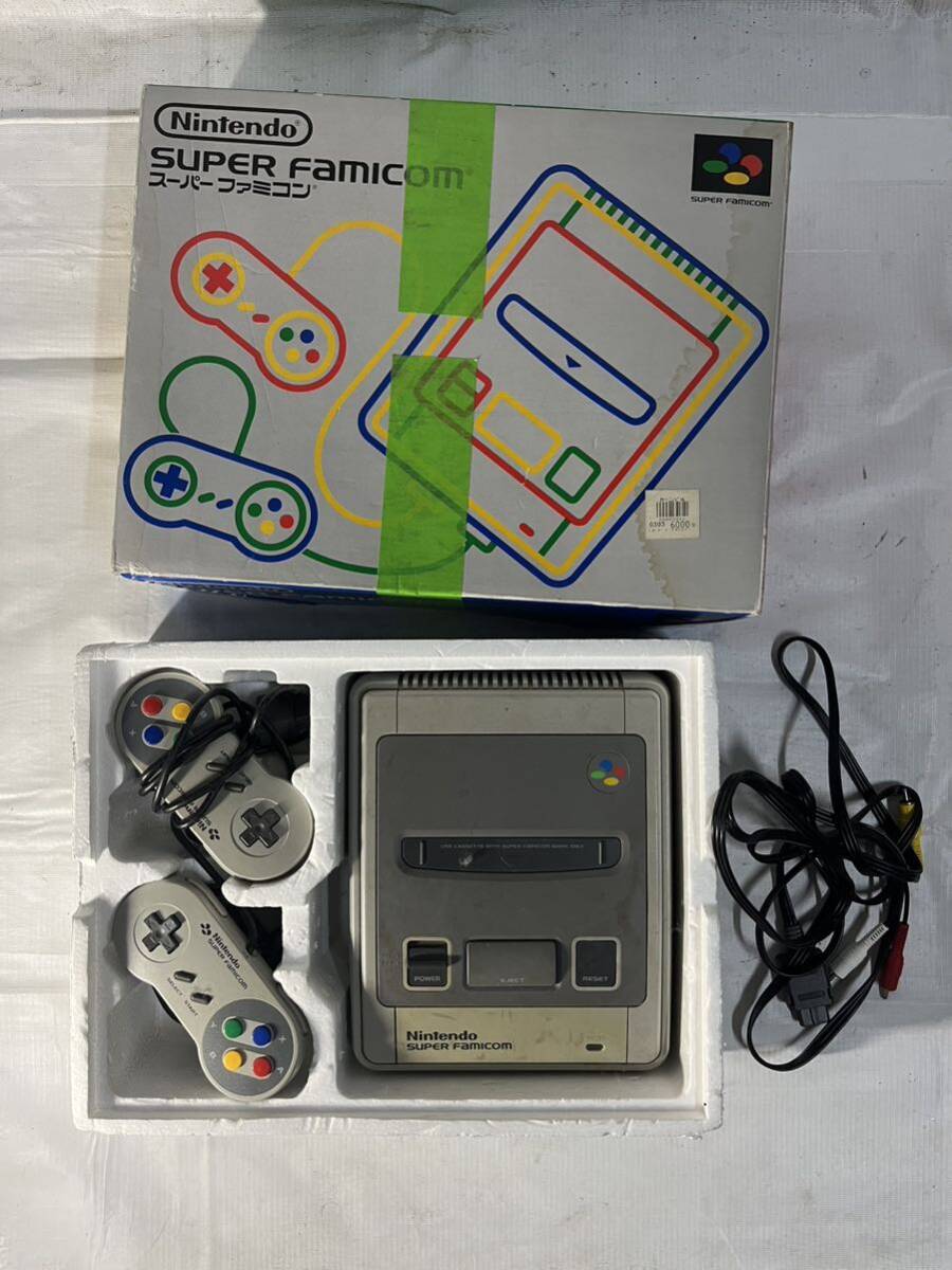 Nintendo ニンテンドー　SUPER FAMICOM　スーパーファミコン SEGA Dreamcast HKT-3000 任天堂 取説付 コントローラー 動作未確認_画像7