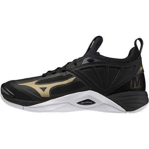 Обувь для волейбола специального продукта 25.0 Mizuno Wave Moment 2 Black x Gold x White V1GA2112 52