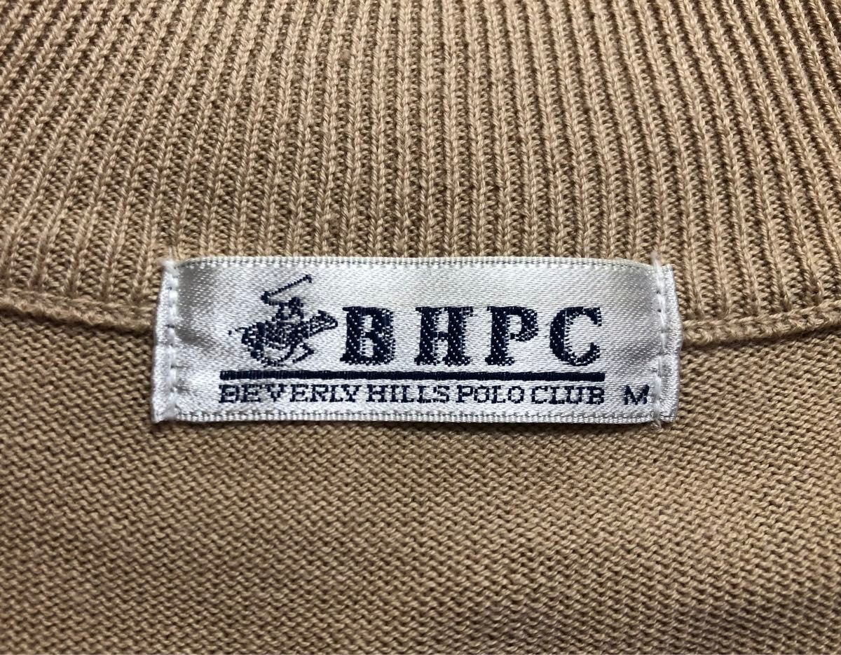 BHPC BEVERLY HILLS POLO CLUB Mサイズ　ビバリーヒルズ　ポロクラブ　 セーター　薄手　ベージュ　