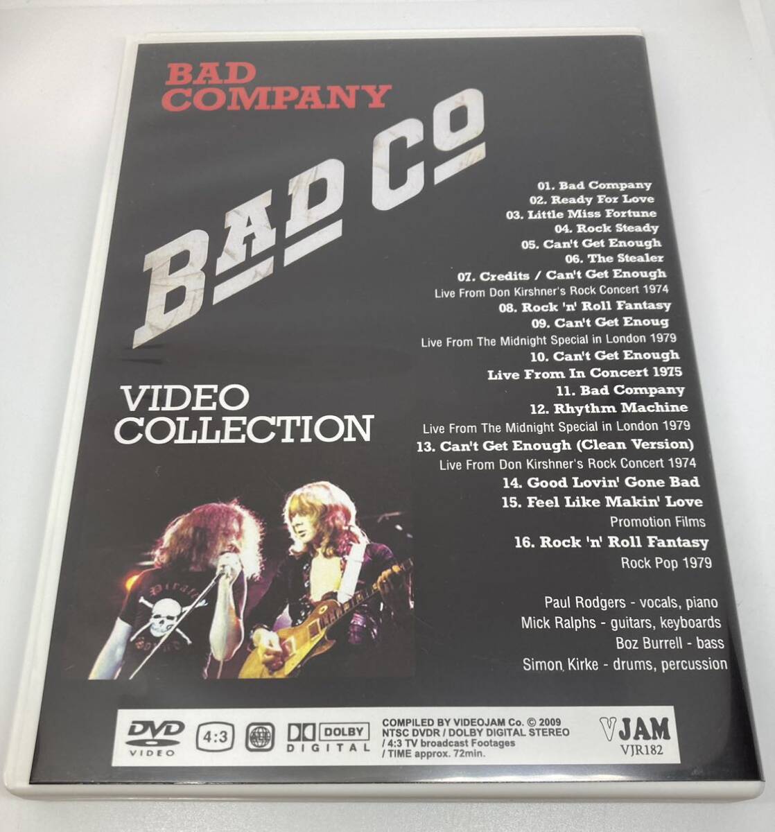 【DVD】 BAD COMPANY - VIDEO-COLLECTIONの画像4