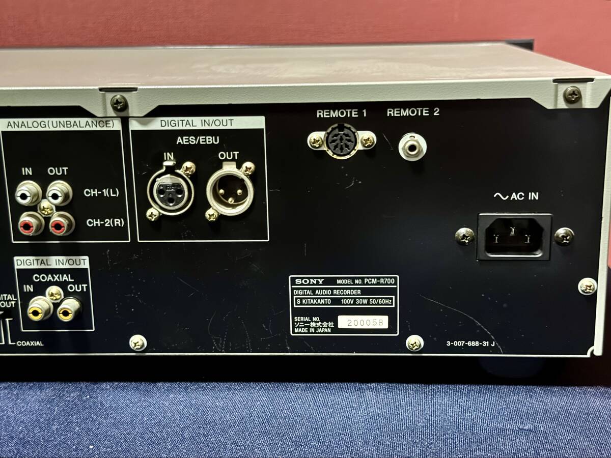 SONY/PCM-R700！DIGITAL AUDIO RECORDER for DAT ジャンク！！の画像9