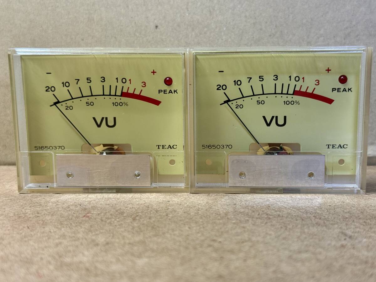 TEAC / M3 removal VU meter 51650370 *79.12.17 2 piece set!②