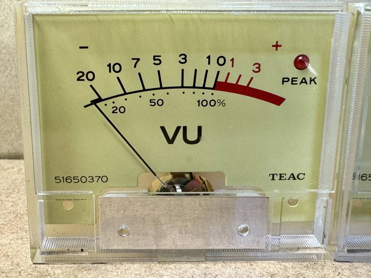 TEAC / M3 removal VU meter 51650370 *79.12.17 2 piece set!②