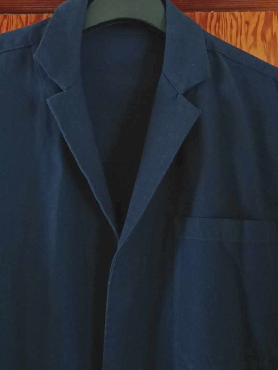 綿 紺色 コート
