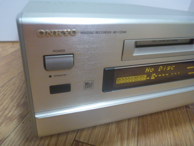 【通電OK!!】■□■ONKYO オンキョー MINI DISC RECORRDER MD-122MX MDデッキ■□■の画像2