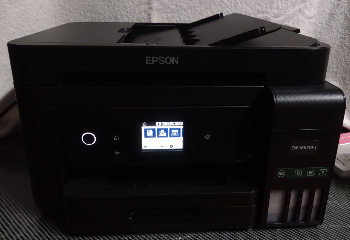 EPSON　EW-M670FT　複合機　ブラック　ジャンク_画像2