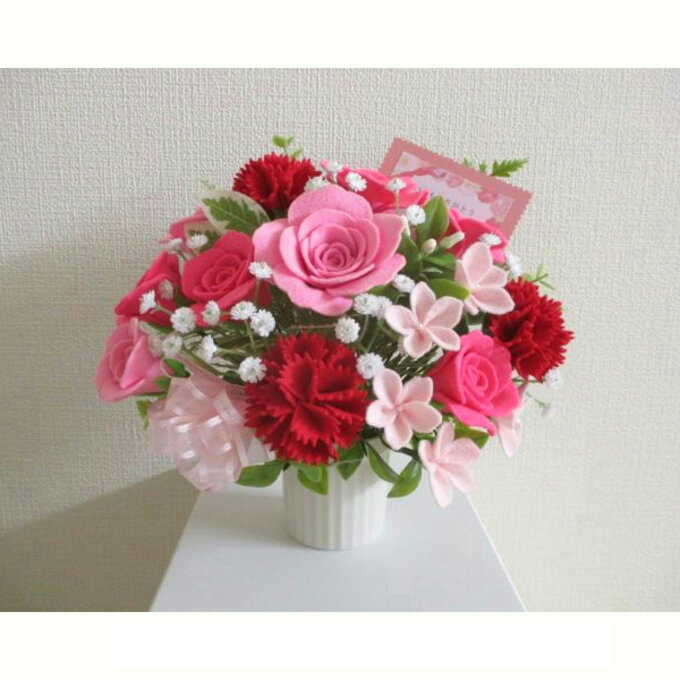 *Sale*[ День матери подарок ] роза . красный гвоздика фетр аранжировка цветов подарок цветок роза искусственный цветок 