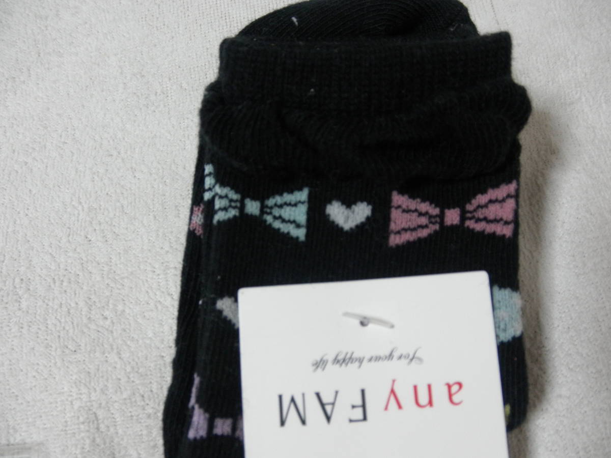  новый товар Kumikyoku anyFAM 3 пара 13 14 15cm casual короткие носки носки baby детский девочка розовый лиловый фиолетовый цвет чёрный черный Heart 