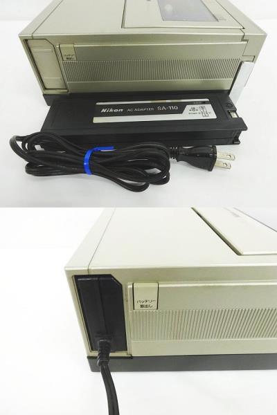 Nikon ニコン SV-100 ポータブルビデオカセットレコーダー VHS SA-110 通電のみ確認 ジャンク の画像4