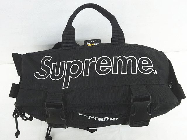 Supreme シュプリーム 19FW ウエストバッグ ボディバッグ 黒 ブラック CORDURA ◇08 ★2672の画像5