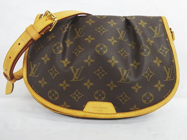 良品 LOUIS VUITTON ルイヴィトン M40474 モノグラム メニルモンタンPM ショルダーバッグ 鞄 ★2736_画像1